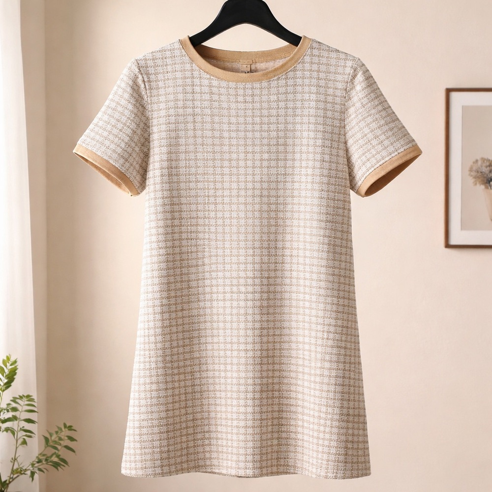 Dazy Beige and Brown Patterned Top